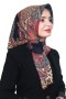 Pamuk Keten Flamlı Eşarp 1050-6