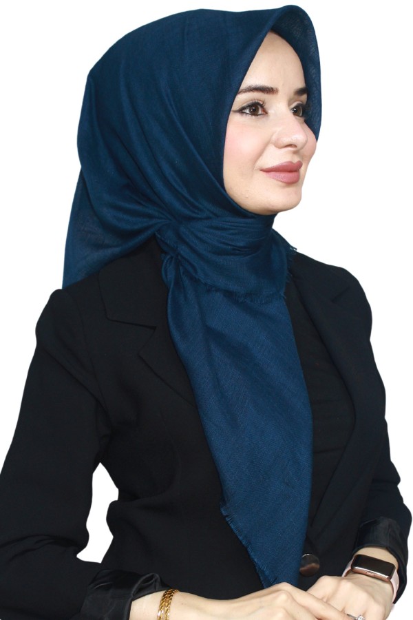 Tek Renk Flamlı Eşarp 1025-20
