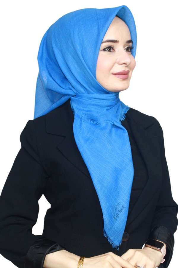 Tek Renk Flamlı Eşarp 1025-4