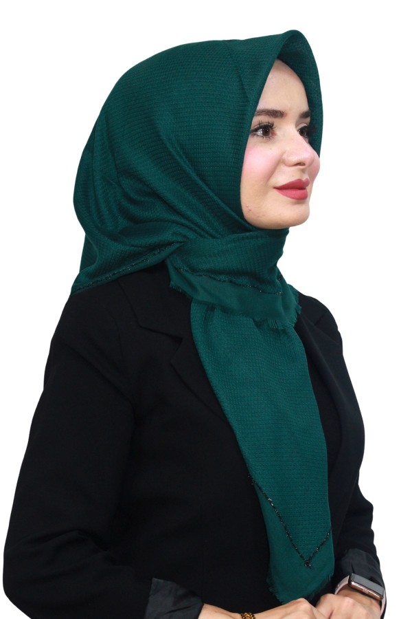 Pamuk Keten Flamlı Eşarp 1052-18