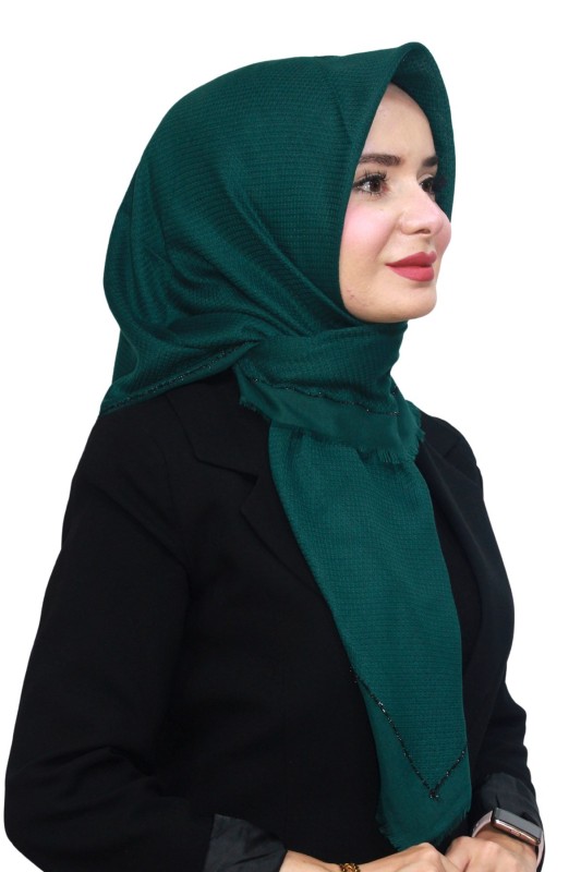 Pamuk Keten Flamlı Eşarp 1052-18
