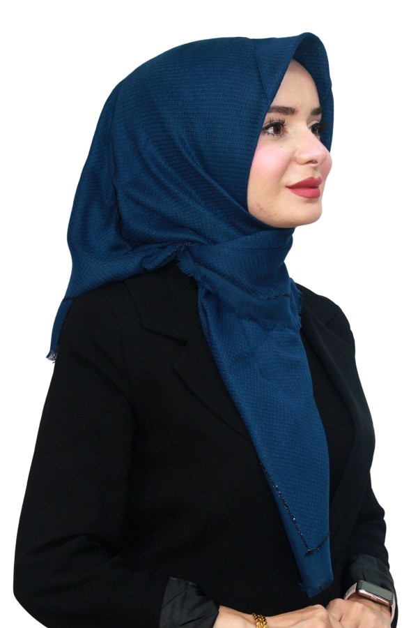 Pamuk Keten Flamlı Eşarp 1052-2