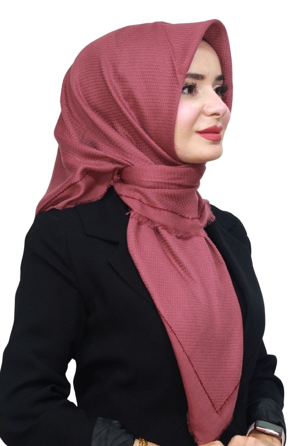 Pamuk Keten Flamlı Eşarp 1052-22