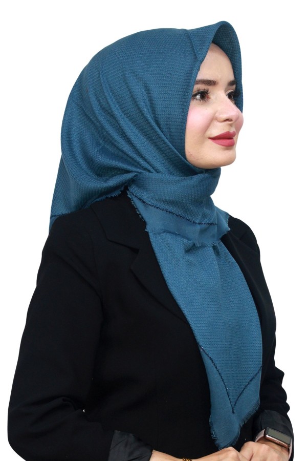 Pamuk Keten Flamlı Eşarp 1052-6