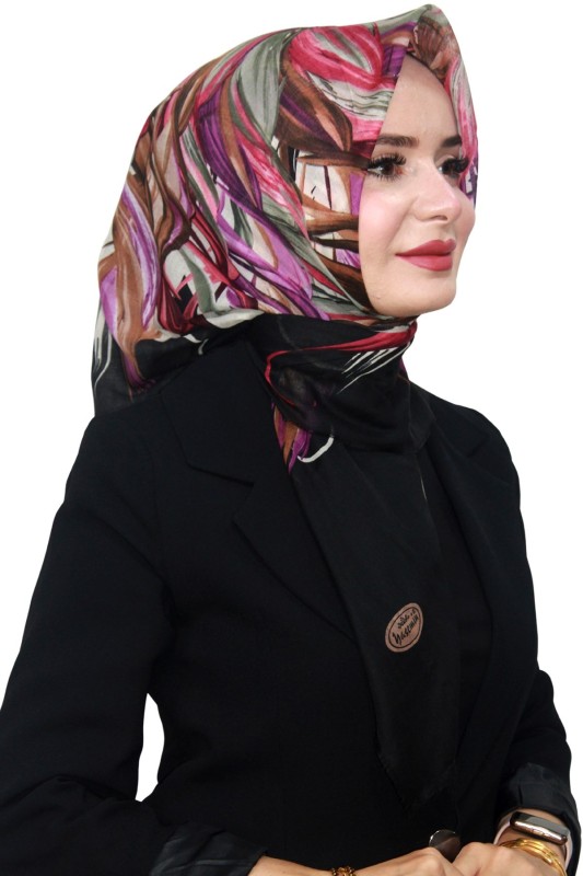 Pamuk Keten Flamlı Eşarp 1055-16