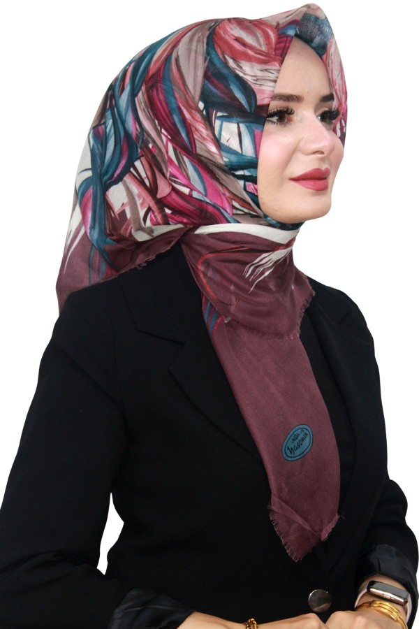 Pamuk Keten Flamlı Eşarp 1055-22