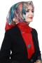 Pamuk Keten Flamlı Eşarp 1055-25