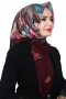 Pamuk Keten Flamlı Eşarp 1055-6