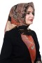 Pamuk Keten Flamlı Eşarp 1056-1