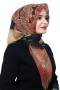 Pamuk Keten Flamlı Eşarp 1056-2