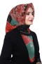 Pamuk Keten Flamlı Eşarp 1056-8