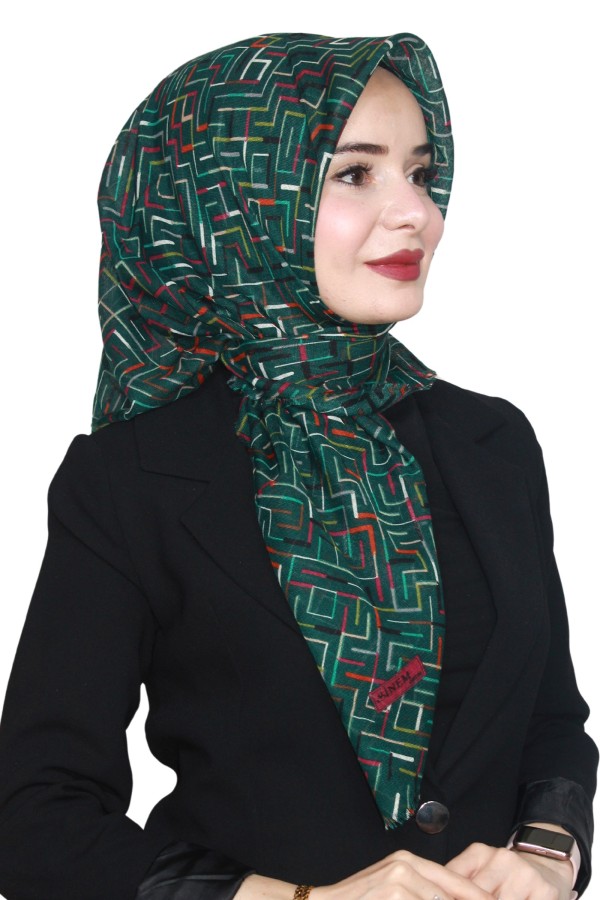 Sinem Pamuk Keten Flamlı Eşarp 1015-9