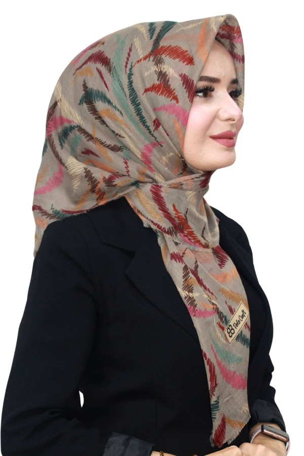 Pamuk Flamlı Eşarp 1059-14