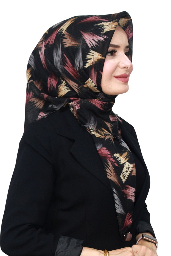 Pamuk Flamlı Eşarp 1060-15