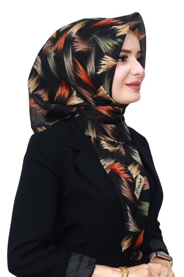 Pamuk Flamlı Eşarp 1060-16
