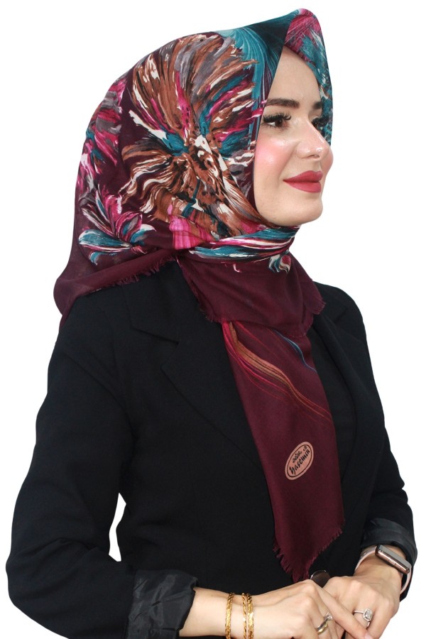 Pamuk Flamlı Eşarp 1064-13