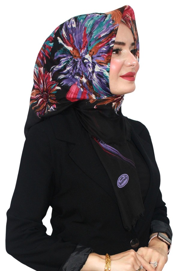 Pamuk Flamlı Eşarp 1064-15