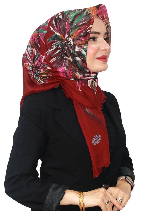 Pamuk Flamlı Eşarp 1064-16