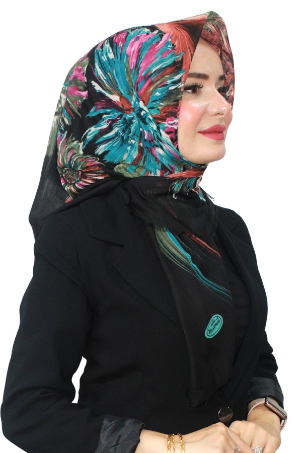 Pamuk Flamlı Eşarp 1064-19