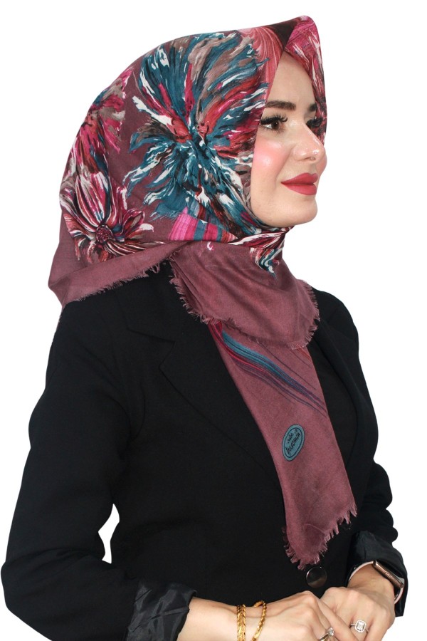 Pamuk Flamlı Eşarp 1064-21