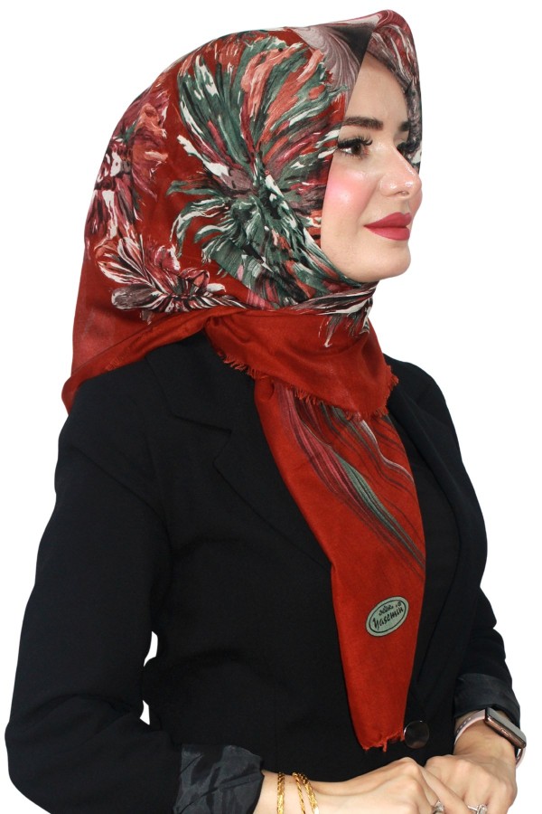 Pamuk Flamlı Eşarp 1064-7