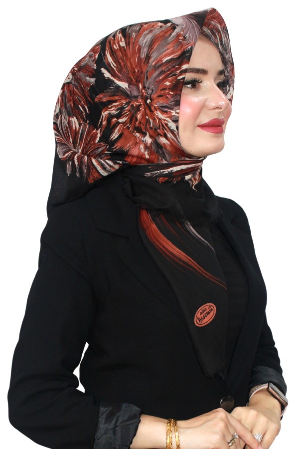 Pamuk Flamlı Eşarp 1064-8