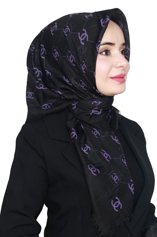 Pamuk Flamlı Eşarp 1002-4