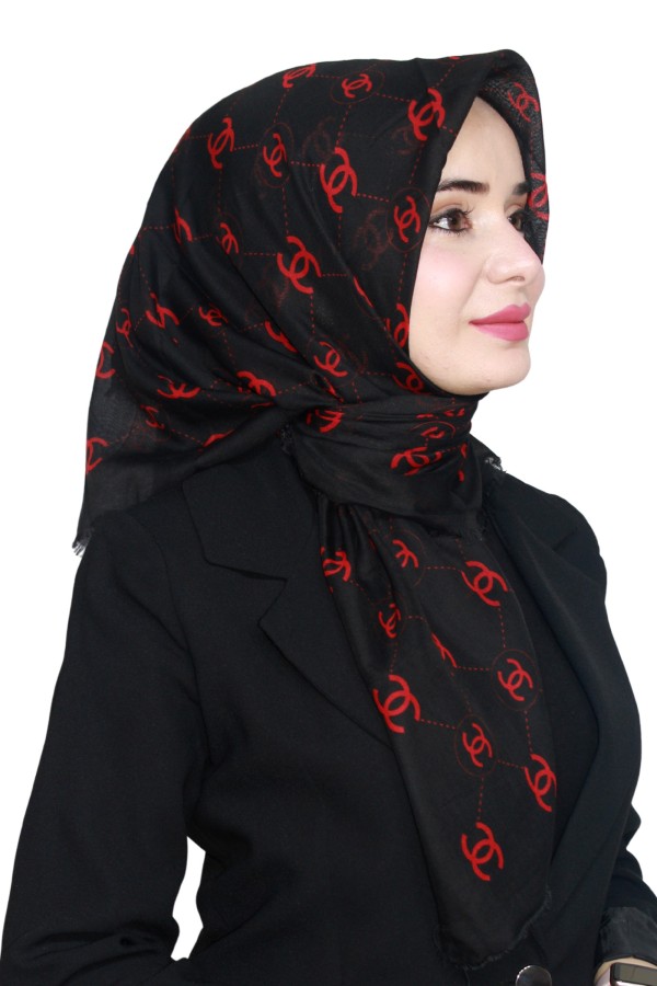 Pamuk Flamlı Eşarp 1002-5