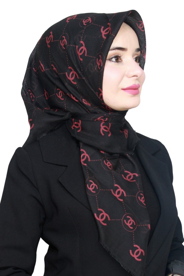 Pamuk Flamlı Eşarp 1002-7