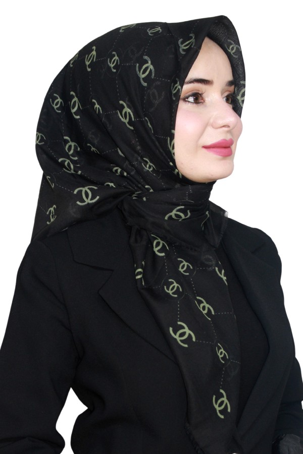 Pamuk Flamlı Eşarp 1002-8