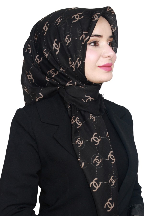 Pamuk Flamlı Eşarp 1002-13