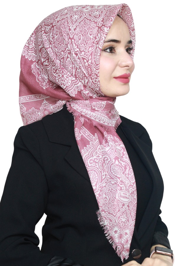 Yasemin Pamuk Flamlı Eşarp 1003-1