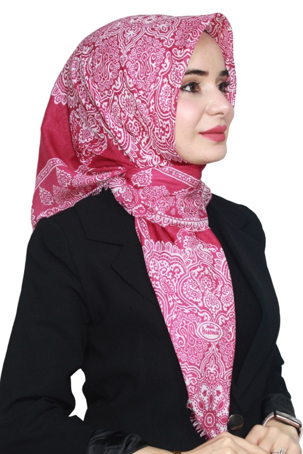 Yasemin Pamuk Flamlı Eşarp 1003-4