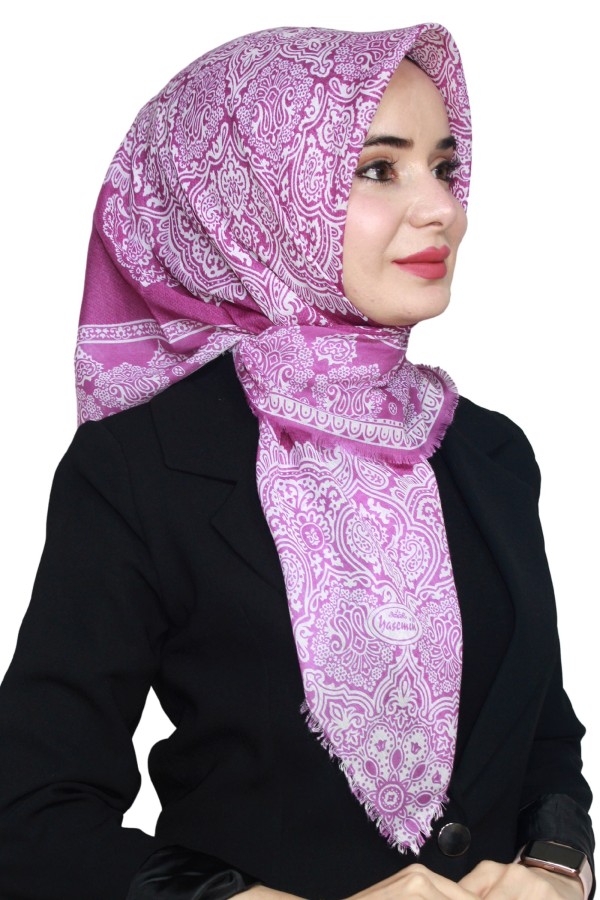 Yasemin Pamuk Flamlı Eşarp 1003-6