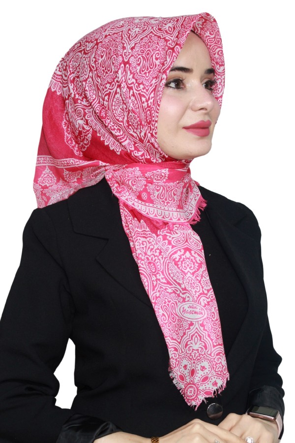 Yasemin Pamuk Flamlı Eşarp 1003-9