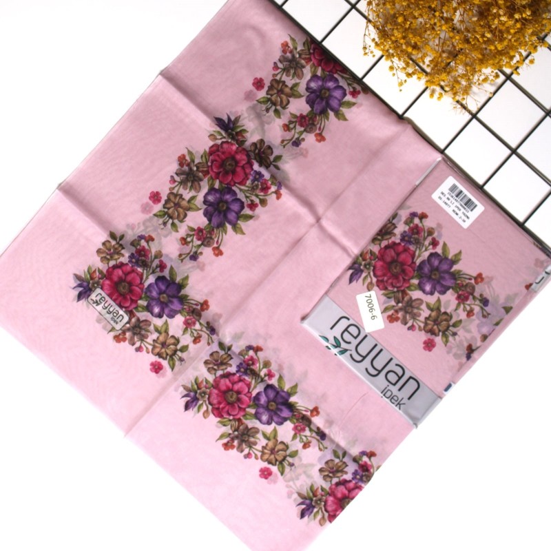 Reyyan İpek 90 Cm Oyalık Yazma 7006-6