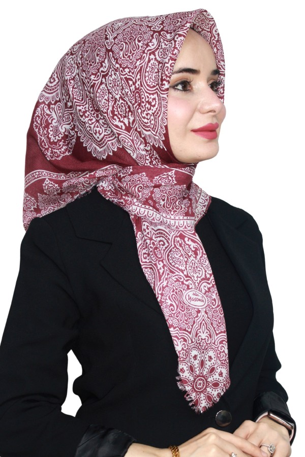 Yasemin Pamuk Flamlı Eşarp 1003-22