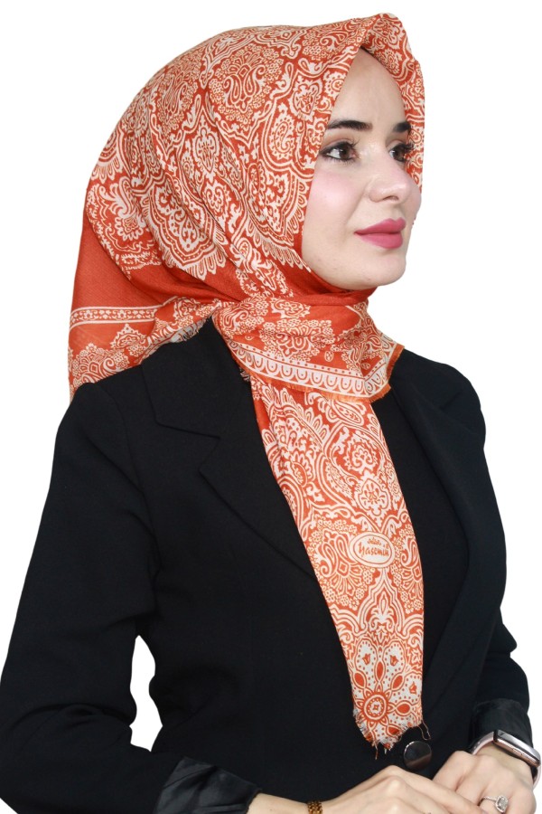 Yasemin Pamuk Flamlı Eşarp 1003-25