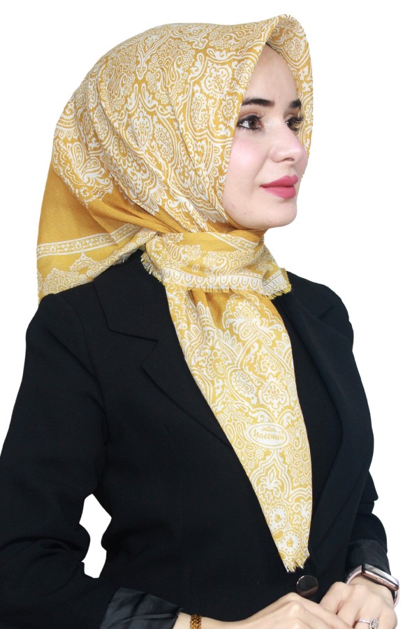 Yasemin Pamuk Flamlı Eşarp 1003-28