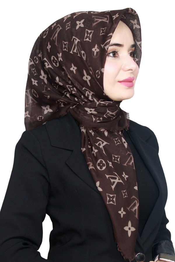 Pamuk Flamlı Eşarp 1005-10