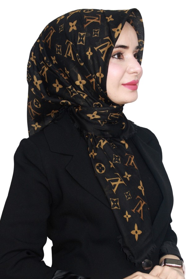 Pamuk Flamlı Eşarp 1005-12