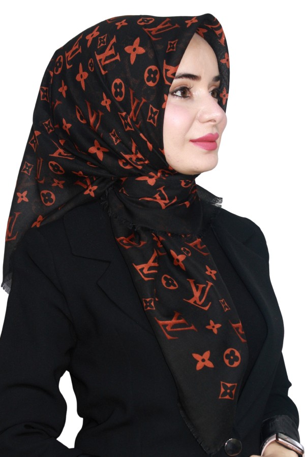 Pamuk Flamlı Eşarp 1005-2