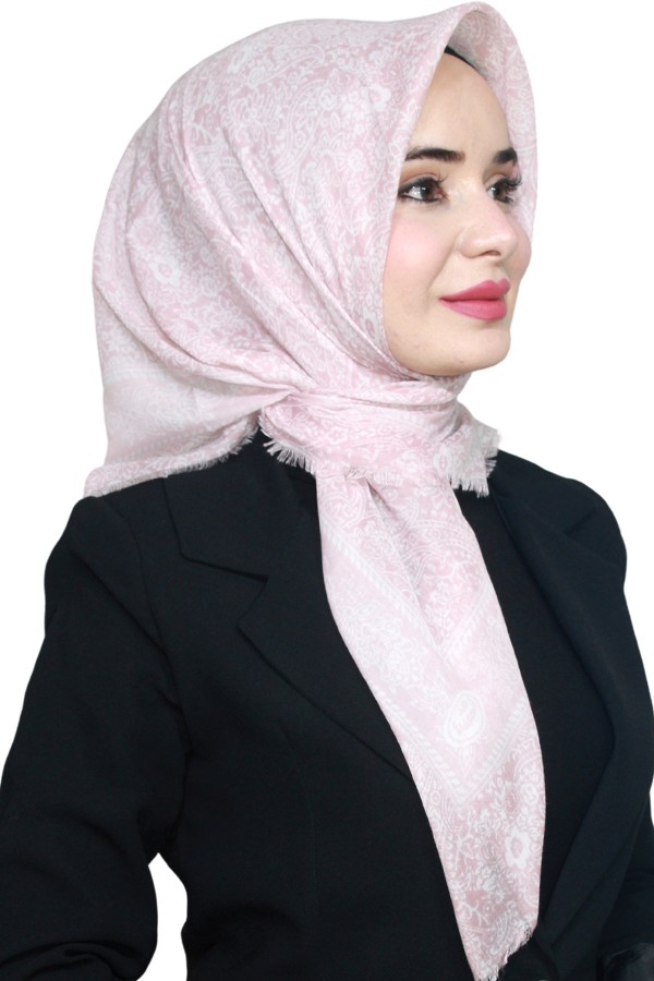Yasemin Pamuk Flamlı Eşarp 1008-10