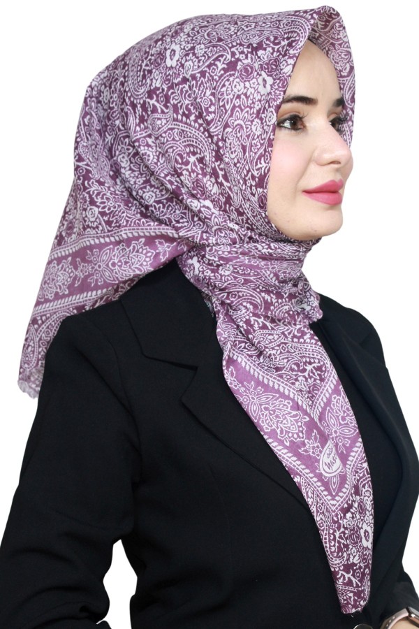 Yasemin Pamuk Flamlı Eşarp 1008-12