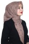 Pamuk Keten Flamlı Eşarp 1038-3