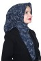 Pamuk Keten Flamlı Eşarp 1039-8