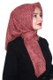 Pamuk Keten Flamlı Eşarp 1041-8