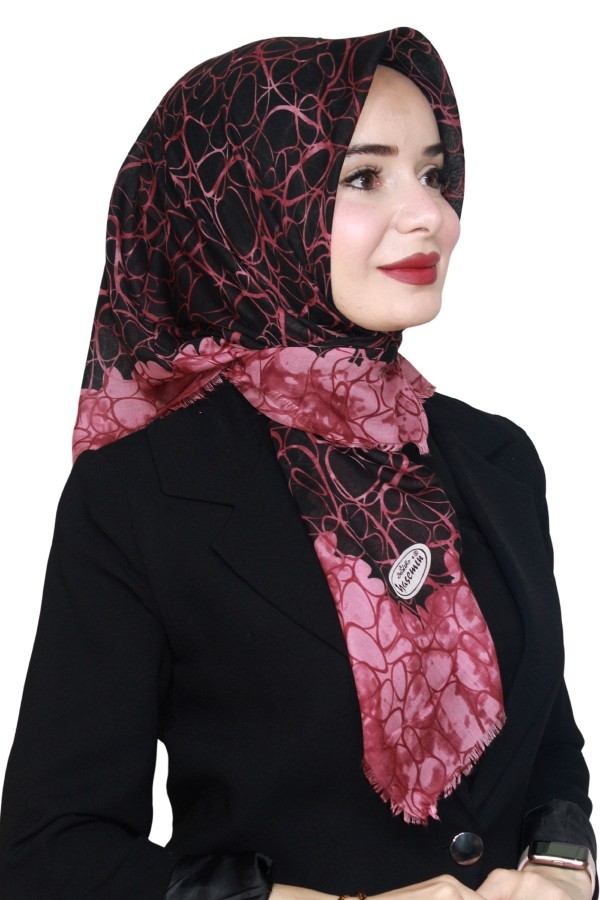 Yasemin Pamuk Flamlı Eşarp 1009-21