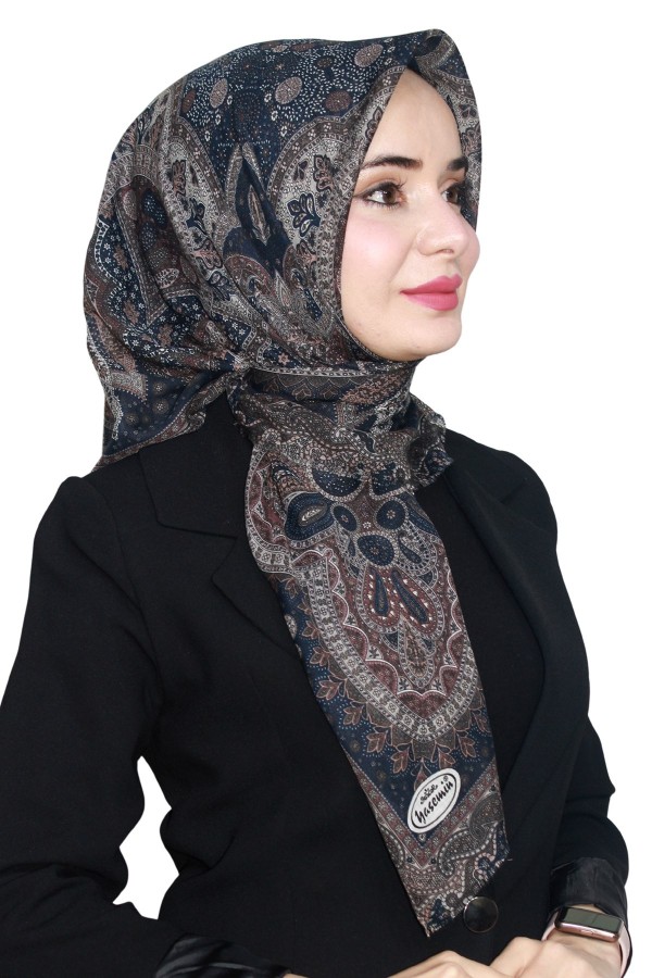 Yasemin Pamuk Flamlı Eşarp 1004-12