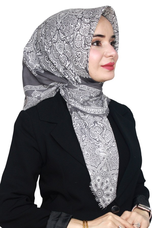 Yasemin Pamuk Flamlı Eşarp 1003-17